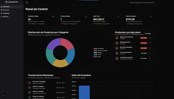 Sistema de Gestión de Inventario